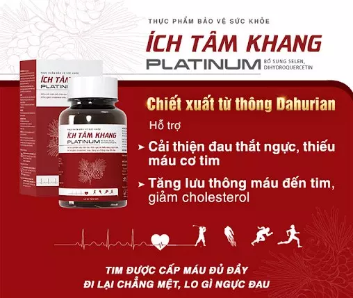 Ích Tâm Khang Platinum Tim được cấp máu đủ đầy, đi lại chẳng mệt lo gì ngực đau.webp